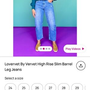 Lovervet High Rise Straight Leg Jeans - Blue